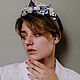 Headband with flowers. Bilateral. Pink-blue. Headband. Nataly Kara - одежда из тонкого войлока. Online shopping on My Livemaster.  Фото №2