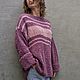 Soft long oversize Merino sweater with sequins. Sweaters. svetlana-sayapina. My Livemaster. Фото №4