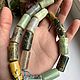 Бусины хризопраз,бирюза и авантюрин цилиндр микс 22*12мм 19см, Бусины, Армавир,  Фото №1