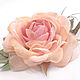 FABRIC FLOWERS. Chiffon rose 'Ramekin'. Brooches. fioridellavita. Online shopping on My Livemaster.  Фото №2