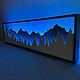 Световое панно  "MOUNT" 120х50 см. Панно. DecorinWood. Интернет-магазин Ярмарка Мастеров.  Фото №2