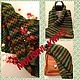 шарф снуд Кипарис. Снуды. Molisini_Knits. Ярмарка Мастеров.  Фото №4