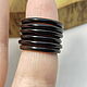 13.5 r-r Thin ring Black agate (tkcha135). Rings. Selberiya shop. Online shopping on My Livemaster.  Фото №2