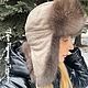 Шапка ушанка из меха соболя и кашемира. Шапка-ушанка. Татьяна Гогошидзе (tf_fur_workshop). Ярмарка Мастеров.  Фото №6