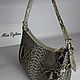 Bolsa de piel de serpiente pitón. Crossbody bag. ulijana-zijangirova. My Livemaster. Фото №7