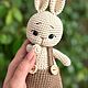 Игрушка заяц.Вязаный зайчик. Мягкая игрушка заяц.Заяц амигуруми, Мягкие игрушки, Сергиев Посад,  Фото №1