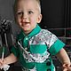 Костюм для мальчика (рубашка+комбинезон). Комплекты одежды для малышей. Варвара-краса. Ярмарка Мастеров.  Фото №5