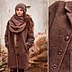 Заказать Пальто "Шоколодная осень". Творческая мастерская 'Сундучок' (MoiSunduschok). Ярмарка Мастеров. . Пальто Фото №3