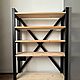 Стеллаж Компакт 110см Loft. Стеллажи. Сварка и Дерево (woodweld). Ярмарка Мастеров.  Фото №5