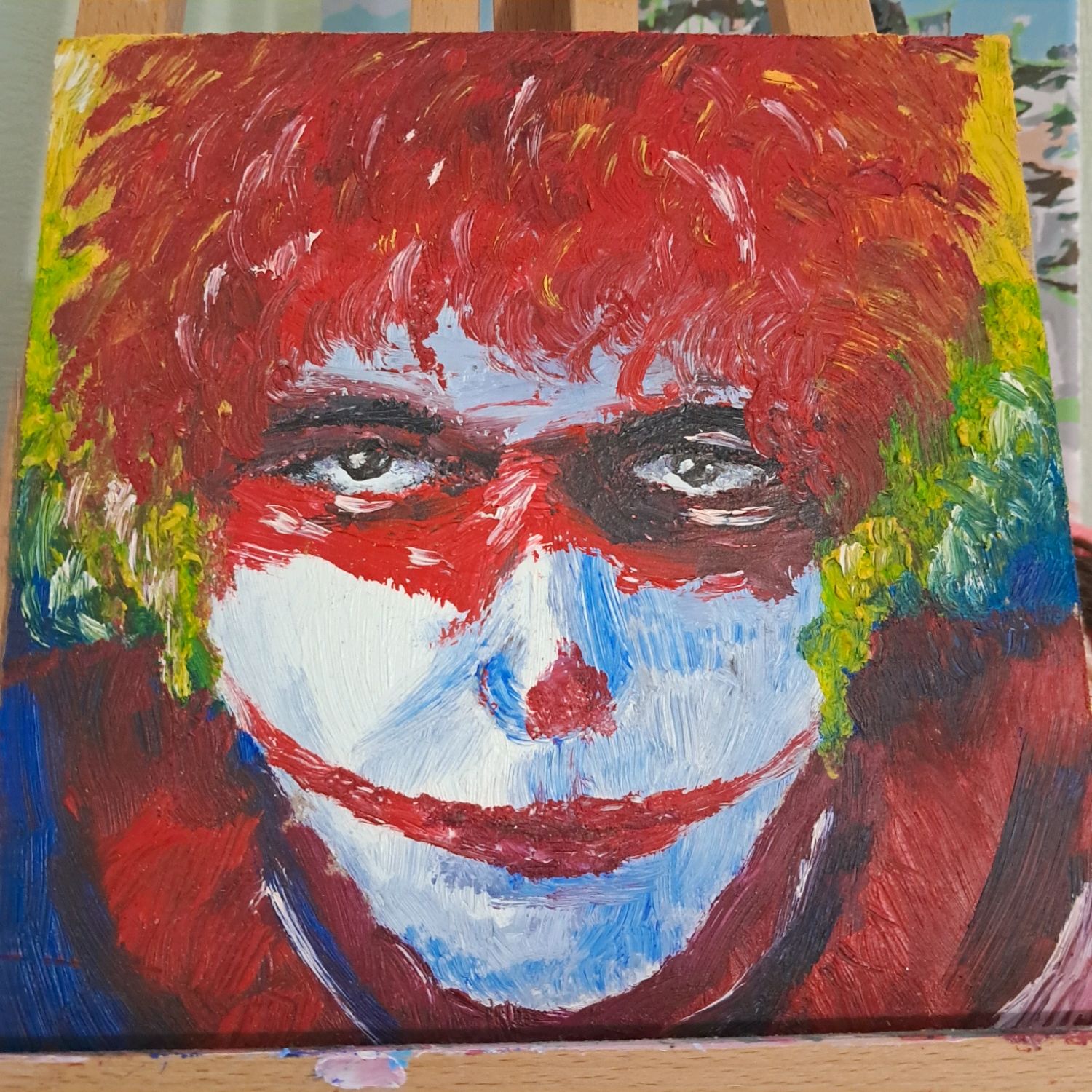 Картина маслом "Клоун" в интернет-магазине на Ярмарке Мастеров ...