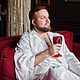 Шелковый Комплект из двух костюмов для двоих «Императорский Дракон». Домашние костюмы. Александра Майская. Ярмарка Мастеров.  Фото №6