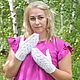 Openwork down mittens for women handmade. Mittens. Down shop (TeploPuha34). My Livemaster. Фото №5
