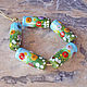 Бусина лэмпворк "Летний луг". Бусины. Natalia Korolyuk lampwork beads. Ярмарка Мастеров.  Фото №5