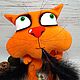 Order Ate the bird! Soft toy red cat Vasya Lozhkina. Dingus! Funny cats and other toys. Livemaster. . Stuffed Toys Фото №3