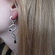 Серьги "Змеи", гранат, snake, висячие, длинные. Серьги классические. Сергей (Жук). Ярмарка Мастеров.  Фото №4