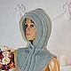 Order Knitted hood,any female head size. alena11-75. Livemaster. . Hoods Фото №3