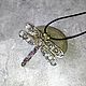 Silver Dragonfly pendant. Pendants. selenawirejewelry. My Livemaster. Фото №4
