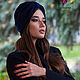Шапка Чалма Тюрбан "Изумруд". Шапки. KUDESNITSA Designer Accessories. Ярмарка Мастеров.  Фото №6