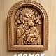 Икона деревянная резная Божией Матери Страстная, Иконы, Белгород,  Фото №1