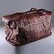 Спортивная сумка из натуральной кожи питона IMP0581VK, Спортивная сумка, Москва,  Фото №1