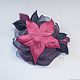 FABRIC FLOWERS. Chiffon rose brooch ' Purple'. Brooches. fioridellavita. My Livemaster. Фото №5