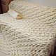 Plaid knitted big blanket blanket Large braids handmade, Blankets, Voronezh,  Фото №1