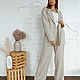 Костюм брючный женский льняной Airy. Костюмы. Одежда изо льна ELENLINE. Ярмарка Мастеров.  Фото №8