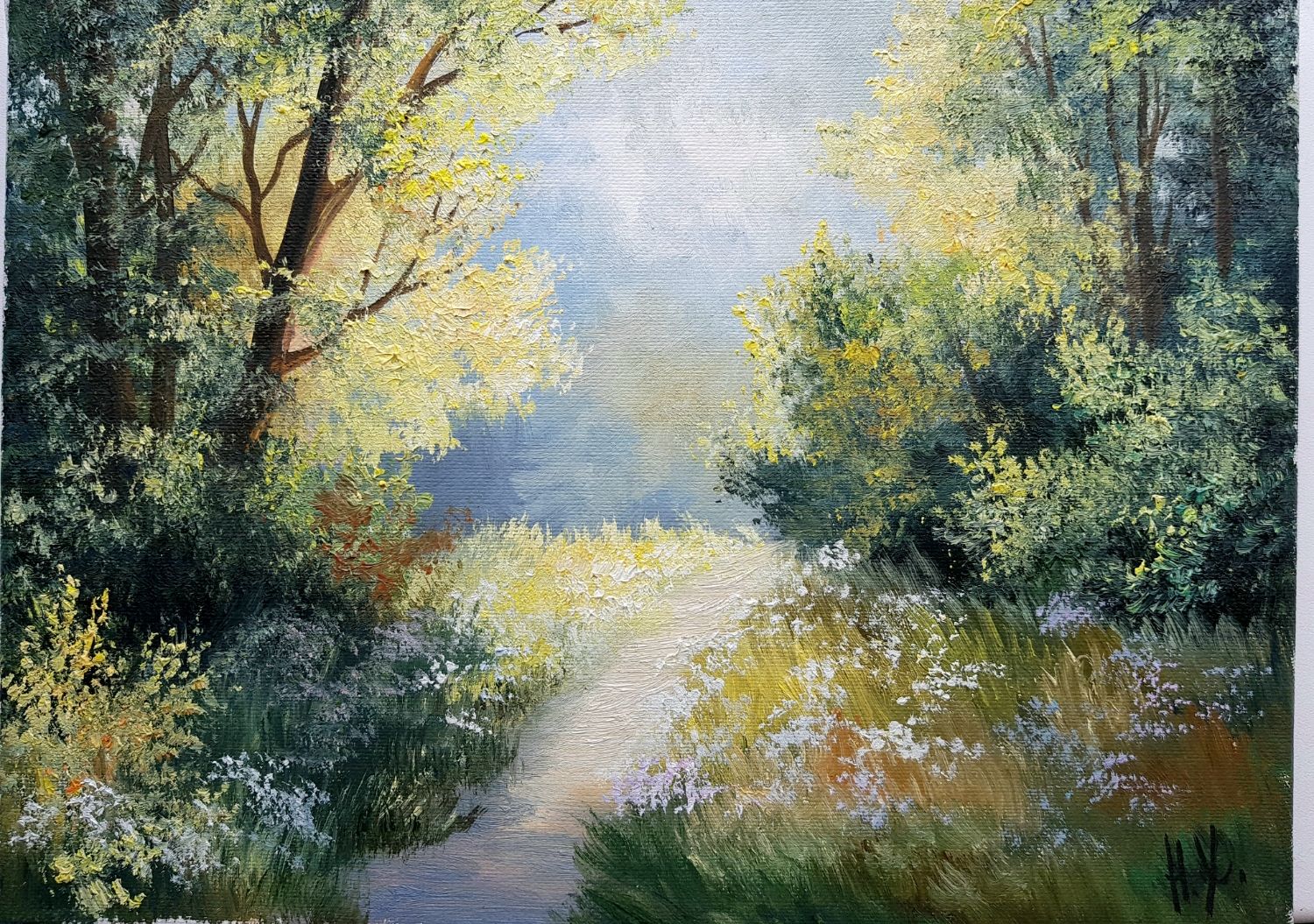 Картина маслом "Первые лучи солнца " в интернет-магазине на Ярмарке ...