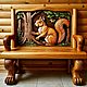 Скамейка резная. Скамья - трон. Скамейки для сада. Wood-master. Ярмарка Мастеров.  Фото №6