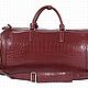 Travel/sports bag, made of genuine crocodile leather!. Travel bag. SHOES&BAGS. My Livemaster. Фото №4