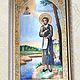 The icon of St. Simeon of Verkhoturye. dot painting, Icons, Ekaterinburg,  Фото №1