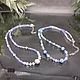 Beads made of natural mother of pearl, pearls, larimar, tanzanite, zircon. Beads2. Iz kamnej. Ярмарка Мастеров.  Фото №6