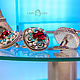 Cufflinks: Rafael. Ruby Mint. jewelry for women, Cuff Links, Krasnodar,  Фото №1