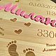 Метрика  для новорожденного. Метрики детские. Wooden.Moscow. Ярмарка Мастеров.  Фото №5