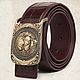 Crocodile leather belt with 'lion's grin' buckle'!. Straps. SHOES&BAGS. My Livemaster. Фото №5