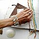 Multi-row bracelet of natural stones. Bead bracelet. Tiktak_magic. Online shopping on My Livemaster.  Фото №2