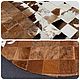  ковёр ручной работы из шкур коровы. Ковры для дома. Luxury Patchwork. Ярмарка Мастеров.  Фото №6
