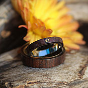 Украшения handmade. Livemaster - original item Copy of Wooden rings (black hornbeam). Handmade.