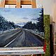 Order Oil painting road in the Evening. 35h45 cm. Tatiana Chepkasova. Livemaster. . Pictures Фото №3