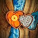 Менажница:  Двойные сердца из груши. Менажницы. Wood apple decor. Ярмарка Мастеров.  Фото №4