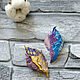 Brooch-pin: Abnormal polymer clay iris, Brooches, Domodedovo,  Фото №1