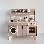 The kitchen is small for children