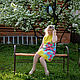 Summer dress from chiffon 'Peonies'. Dresses. Olga Lado. My Livemaster. Фото №5