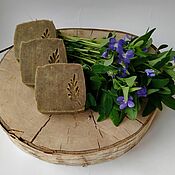 Косметика ручной работы handmade. Livemaster - original item Natural soap with grass violets, clover, oregano.. Handmade.