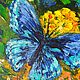 Butterfly painting on flowers! oil. Pictures. Arthelenkey (earthelenkey). My Livemaster. Фото №4