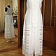 Linen embroidered sundress ' White hemstitch', Sundresses, Ekaterinburg,  Фото №1