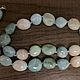 Бусы с морганитом, аквамарином и бериллом, Бусы, Мытищи,  Фото №1