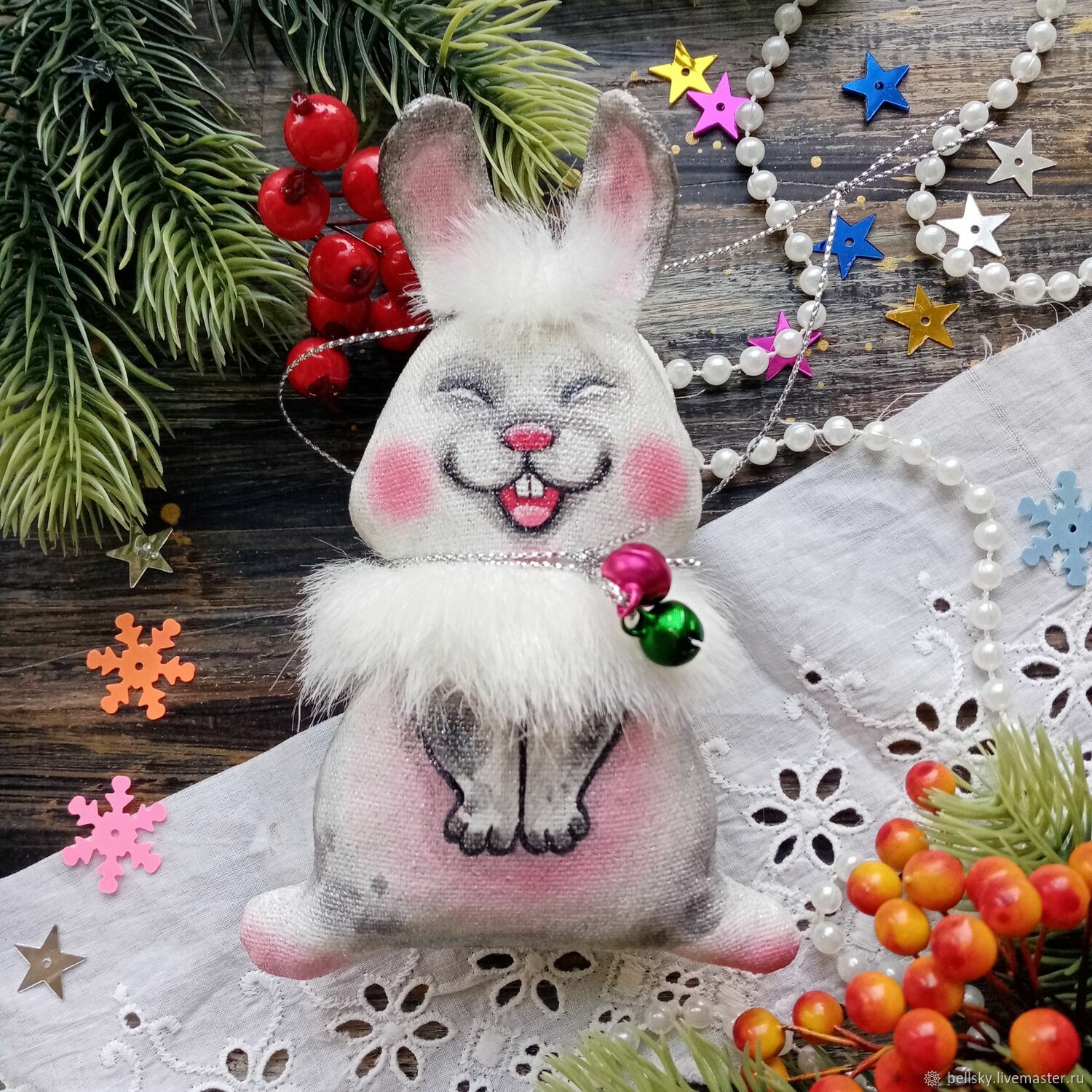 Кролик украшение новогоднее