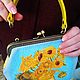 Copy of Copy of Van Gogh. Leather yellow bag "Sunflowers". Classic Bag. Avtorskie kozhanye sumki iz Italii. Ярмарка Мастеров.  Фото №4