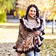 Войлочный палантин Lady cheetah, Палантины, Киев,  Фото №1